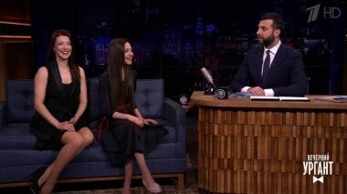 Александр Петров, Евгения Медведева и Екатерина Боброва. Вечерний Ургант. 939 выпуск от 13.03.2018