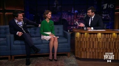 Данила Козловский и Оля Зуева. Вечерний Ургант. 1012 выпуск от 04.10.2018