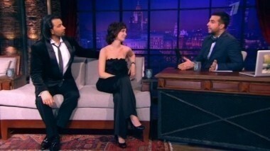 Денис Клявер и Валерия Ланская. Вечерний Ургант. 137 выпуск от 18.03.2013