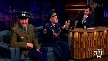 Евгений Миронов и Алексей Леонов. Вечерний Ургант. 794 выпуск от 06.04.2017