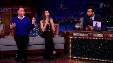 Евгений Миронов и Анна Чиповская. Вечерний Ургант. 408 выпуск от 19.12.2014