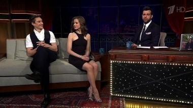 Катерина Шпица и Юрий Чурсин. Вечерний Ургант. 473 выпуск от 13.05.2015