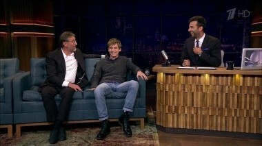 Леонид Ярмольник, Иван Янковский, Ангела Николау и Иван Биркус. Вечерний Ургант. 673 выпуск от 06.09.2016