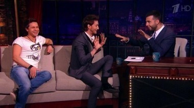 Павел Деревянко и Лиор Сушард. Вечерний Ургант. 291 выпуск от 21.03.2014