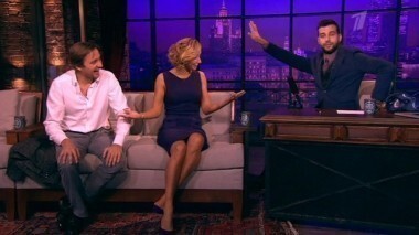 Татьяна Навка и Артем Михалков. Вечерний Ургант. 208 выпуск от 25.09.2013