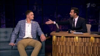 Тимофей Мозгов, Елена Веснина и Екатерина Макарова. Вечерний Ургант. 684 выпуск от 21.09.2016