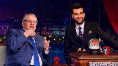 Владимир Жириновский и Леонид Агутин. Вечерний Ургант. 403 выпуск от 12.12.2014