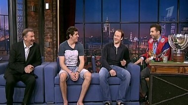 Владислав Третьяк, Евгений Малкин, Илья Никулин и Николай Цискаридзе. Вечерний Ургант. 19 выпуск от 21.05.2012