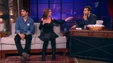 Йен Сомерхолдер, Ивана Чаббак и Александр Васильев. Вечерний Ургант. 174 выпуск от 29.05.2013