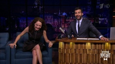 Юлия Хлынина и Карен Хачанов. Вечерний Ургант. 1022 выпуск от 22.10.2018