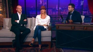 Юрий Колокольников и Олеся Судзиловская. Вечерний Ургант. 193 выпуск от 04.09.2013